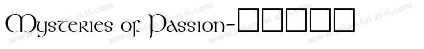Mysteries of Passion字体转换